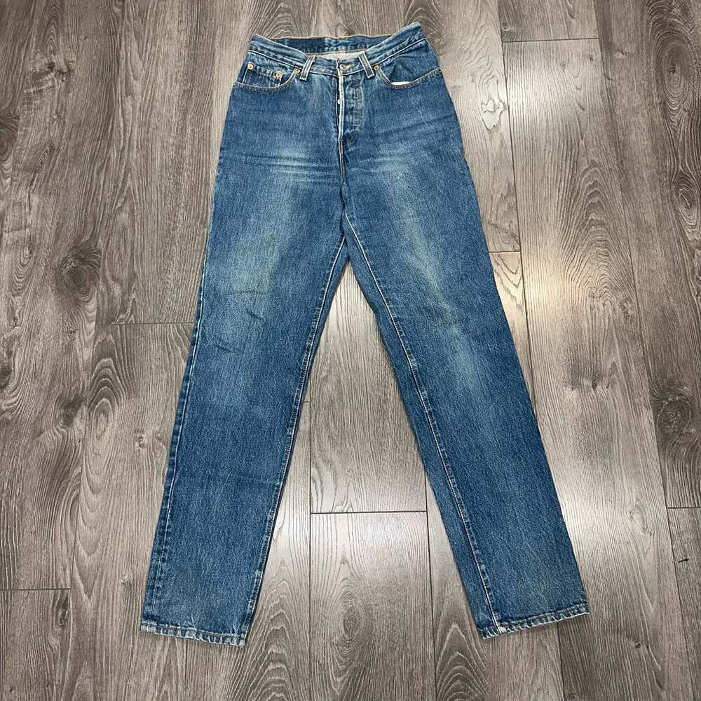 Levi's 501 Made in USA Straight Leg Blue Denim Jeans
